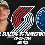 Portland Trailblazers vs Minnesota Timberwolves 3/20/26 NBA Free Picks & Prediction | NBA Tips
