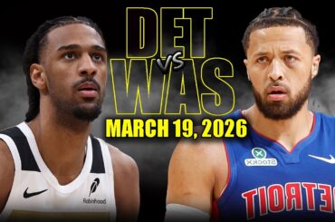 Detroit Pistons vs Washington Wizards Full Game Highlights – March 19, 2026 | NBA Season
