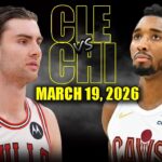Cleveland Cavaliers vs Chicago Bulls Full Game Highlights – March 19, 2026 | NBA Season