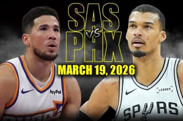 San Antonio Spurs vs Phoenix Suns Full Game Highlights – March 19, 2026 | NBA Season