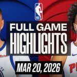 WARRIORS vs PISTONS FULL GAME HIGHLIGHTS MARCH 20, 2026 NBA HIGHLIGHTS TODAY | NBA 2K26 GAMEPLAY