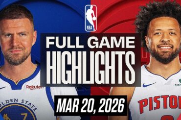 WARRIORS vs PISTONS FULL GAME HIGHLIGHTS MARCH 20, 2026 NBA HIGHLIGHTS TODAY | NBA 2K26 GAMEPLAY
