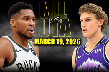 Milwaukee Bucks vs Utah Jazz Full Game Highlights – March 19, 2026 | NBA Season