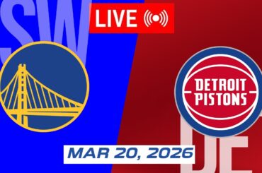 NBA LIVE! Golden State Warriors vs Detroit Pistons | March 20, 2026 | 2026 NBA Season Live 2K