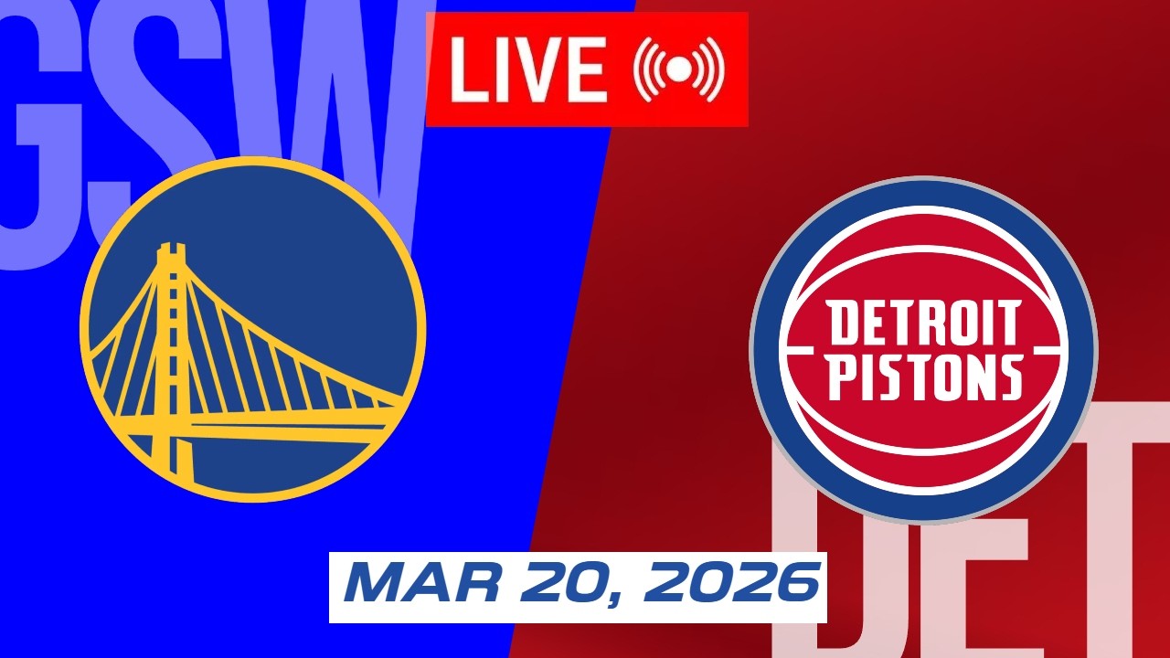 NBA LIVE! Golden State Warriors vs Detroit Pistons | March 20, 2026 | 2026 NBA Season Live 2K