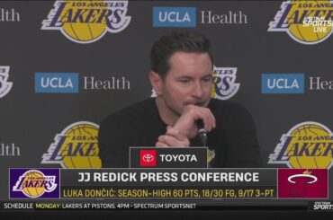 JJ Redick POSTGAME INTERVIEW | Los Angeles Lakers defeat Miami Heat 134-126 for 8 win in a row