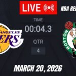 NBA LIVE! Los Angeles Lakers vs Boston Celtics | March 20, 2026 | Lakers vs Celtics LIVE 2K26