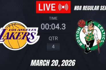 NBA LIVE! Los Angeles Lakers vs Boston Celtics | March 20, 2026 | Lakers vs Celtics LIVE 2K26