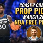 Will the Timberwolves Fend Off the Trail Blazers Tonight? | NBA Player Props & Best Bets (3/20/26)