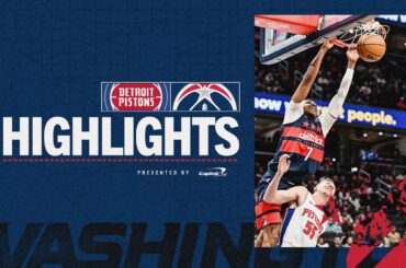 Highlights: Washington Wizards vs. Detroit Pistons | 03.19.26