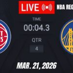 NBA LIVE! Golden State Warriors vs Detroit Pistons | March 21, 2026 | Warriors vs Pistons | 2K26