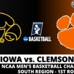 IOWA VS CLEMSON LIVE 🏀 NCAAM Basketball Game Score Radio Play-by-Play