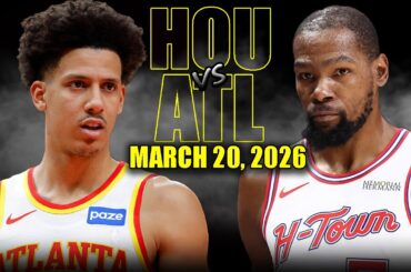 Houston Rockets vs Atlanta Hawks Full Game Highlights – March 20, 2026 | NBA Season