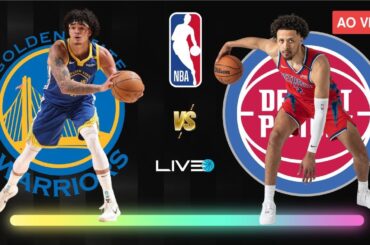 GOLDEN STATE WARRIORS x DETROIT PISTONS - NBA AO VIVO l Gui Santos vs Cade Cunningham