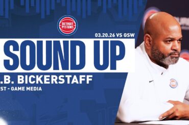 Post-Game Press Conference: J.B. Bickerstaff | Pistons vs. Warriors | 03.20.26