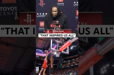 Kevin Durant talks about Reed Sheppard’s block