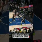 BACK-TO-BACK CLUTCH 3's FROM JERAMI GRANT TO SECURE THE WIN #NBA #trailblazers #portlandtrailblazers