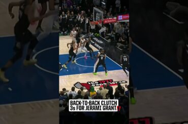 BACK-TO-BACK CLUTCH 3's FROM JERAMI GRANT TO SECURE THE WIN #NBA #trailblazers #portlandtrailblazers