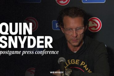 Hawks vs. Rockets Postgame Press Conference: Quin Snyder