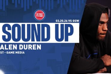 Post-Game Press Conference: Jalen Duren | Pistons vs. Warriors | 03.20.26