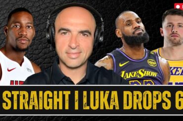 LUKA DROPS 60 | Lakers Handle Heat, 134-126 | Lebron Triple Double | 8 Straight WINS