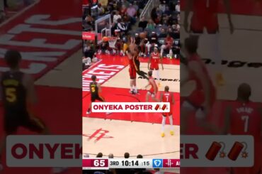Big O BOOM 💥💥 #nba #hawks #onyekaokongwu #dunk #posterized