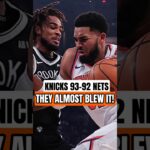 Knicks vs Nets Recap: "They Almost Blew It!