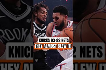 Knicks vs Nets Recap: "They Almost Blew It!