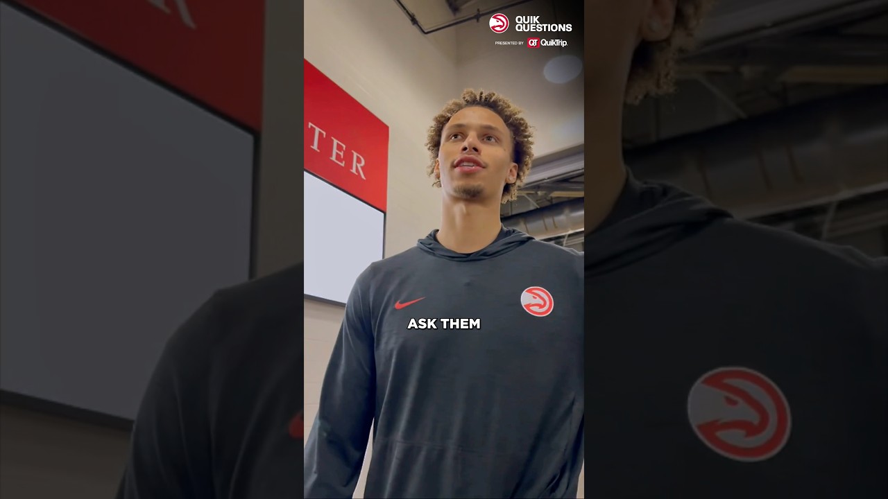 Asking each other the hard-hitting questions 🧐🧐😆😆 #hawks #nba #funny @quiktrip