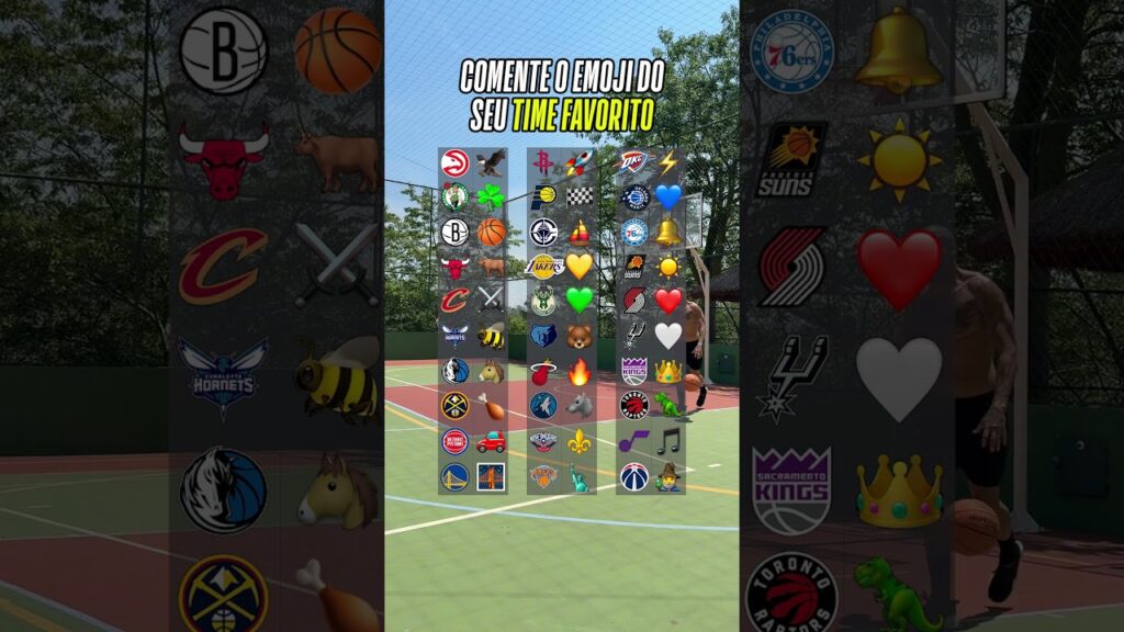 Qual é o seu time favorito na NBA? Deixa o emoji aí nos comentários! 💬 #NBA #shorts #NBABrasil