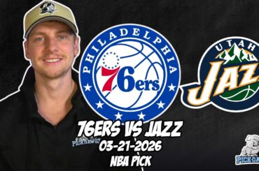 Philadelphia 76ers vs Utah Jazz 3/21/26 NBA Free Picks & Prediction | NBA Betting Tips