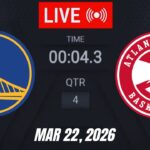 NBA LIVE! Golden State Warriors vs Atlanta Hawks | March 22, 2026 | 2026 NBA Season Live 2K