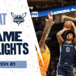 Memphis Grizzlies Highlights vs  Charlotte Hornets