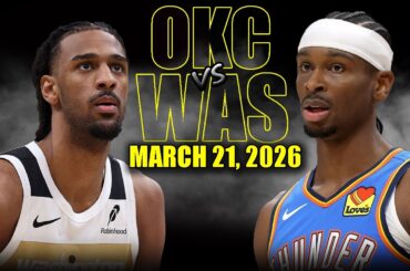 Oklahoma City Thunder vs Washington Wizards Full Game Highlights – March 21, 2026 | NBA Season