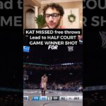 Knicks vs Nets WILD ENDING Karl Anthony towns MISSES FREE THROWS 😭 Nets vs Knicks reaction