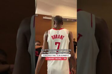 KD has his eyes on more history 👀