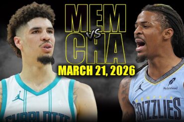 Memphis Grizzlies vs Charlotte Hornets Full Game Highlights – March 21, 2026 | NBA Season