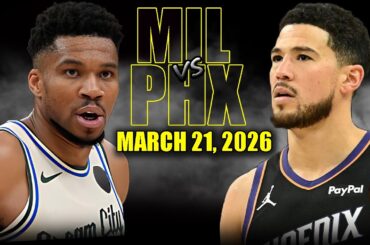 Milwaukee Bucks vs Phoenix Suns Full Game Highlights – March 21, 2026 | NBA Season
