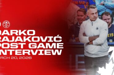 Darko Rajakovic | Post Game at Denver Nuggets | March 20, 2026