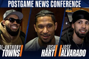 Karl-Anthony Towns, Josh Hart and Jose Alvarado on Knicks 136-110 win over Pacers
