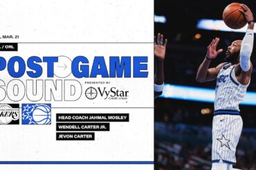POSTGAME SOUND: LOS ANGELES LAKERS VS. ORLANDO MAGIC | COACH MOSE, WENDELL CARTER JR. & JEVON CARTER