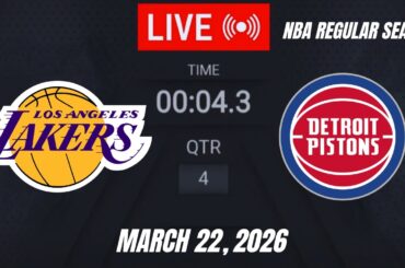 NBA LIVE! Detroit Pistons vs Los Angeles Lakers | March 22, 2026 | Pistons vs Lakers 2K26