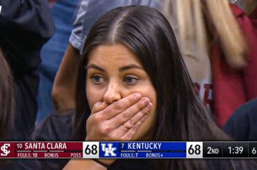 Santa Clara vs Kentucky 😱 INSANE LAST SECOND BUZZER Sends It to OT 🔥 March Madness 2026