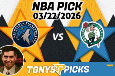 Minnesota Timberwolves vs. Boston Celtics Pick 3/22/26 NBA Pick Prediction