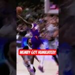 Wemby got HUMILIATED by Fleming #nba #basketball #nbahighlights