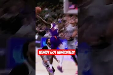 Wemby got HUMILIATED by Fleming #nba #basketball #nbahighlights