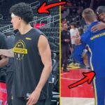 Steph Curry & Golden State Warriors Embracing Jonathan Kuminga & BuddyHield Before Warriors vs Hawks
