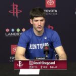 Press Conference by Reed Sheppard vs Heat