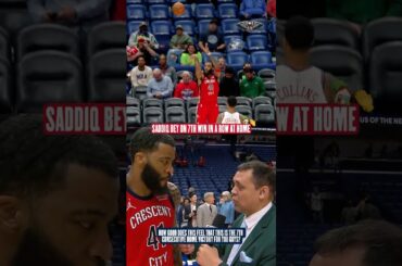 Saddiq Bey after 7️⃣ home wins #pelicans #nba #shorts