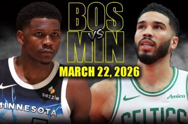 Boston Celtics vs Minnesota Timberwolves Full Game Highlights – March 22, 2026 | NBA Season